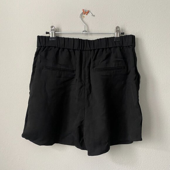 Baldwin | NWOT Kayla Pull-On Linen Shorts in Black Size Medium - Picture 3 of 5